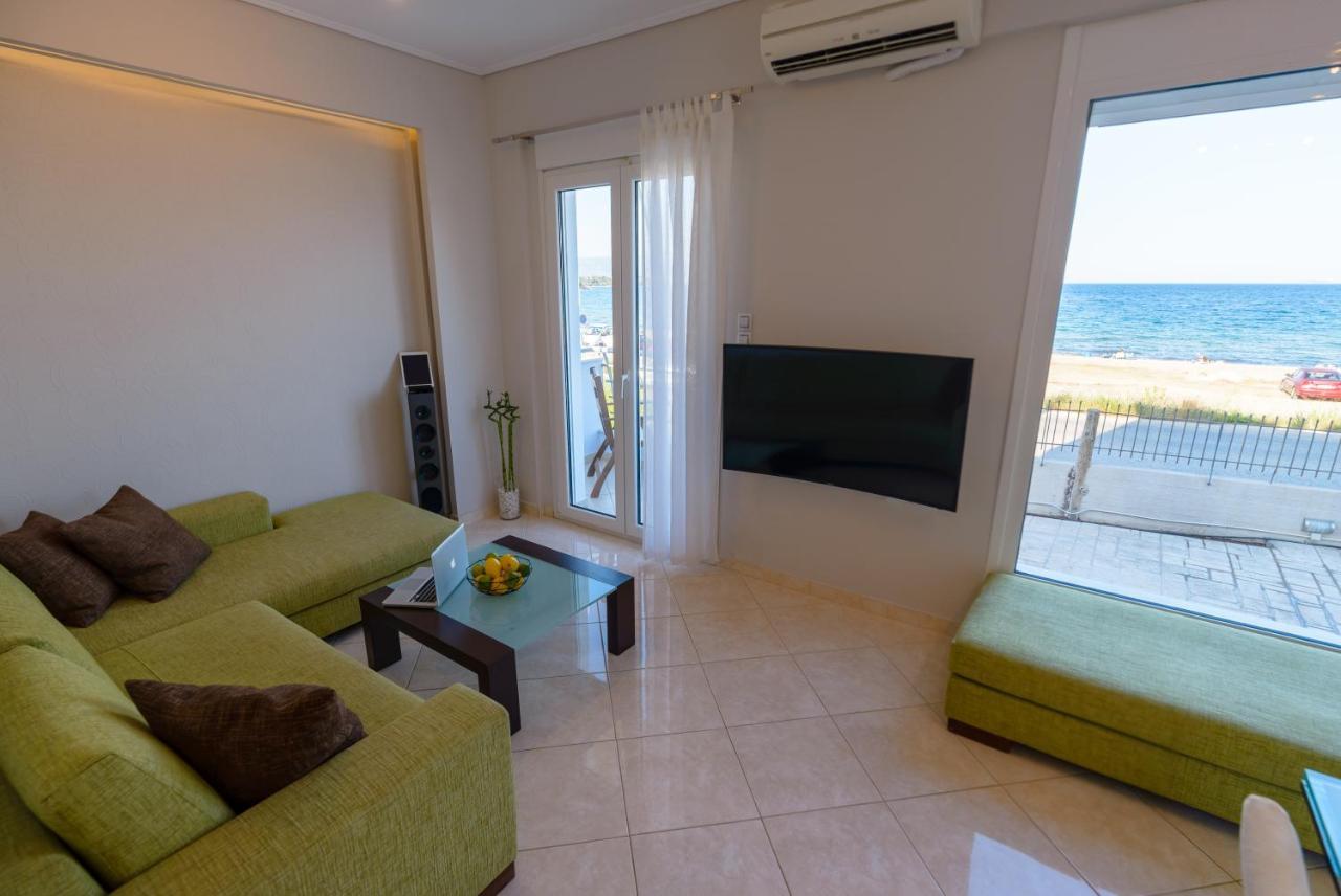 Lemoni Luxury Residence In Front Of The Sea Kechries Exterior photo